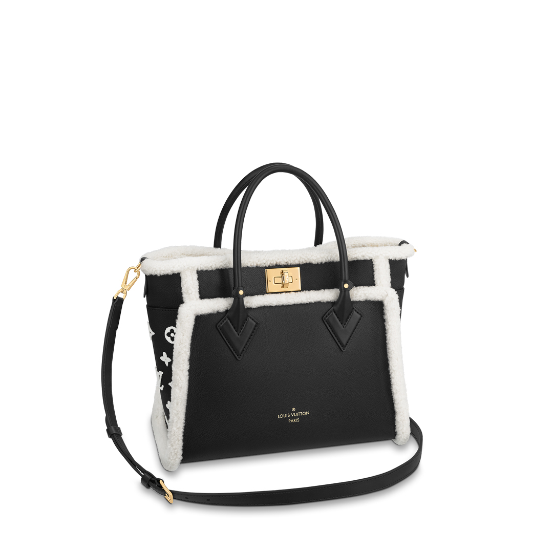 Louis Vuitton ON MY SIDE MM Tote Bag M58908 Black